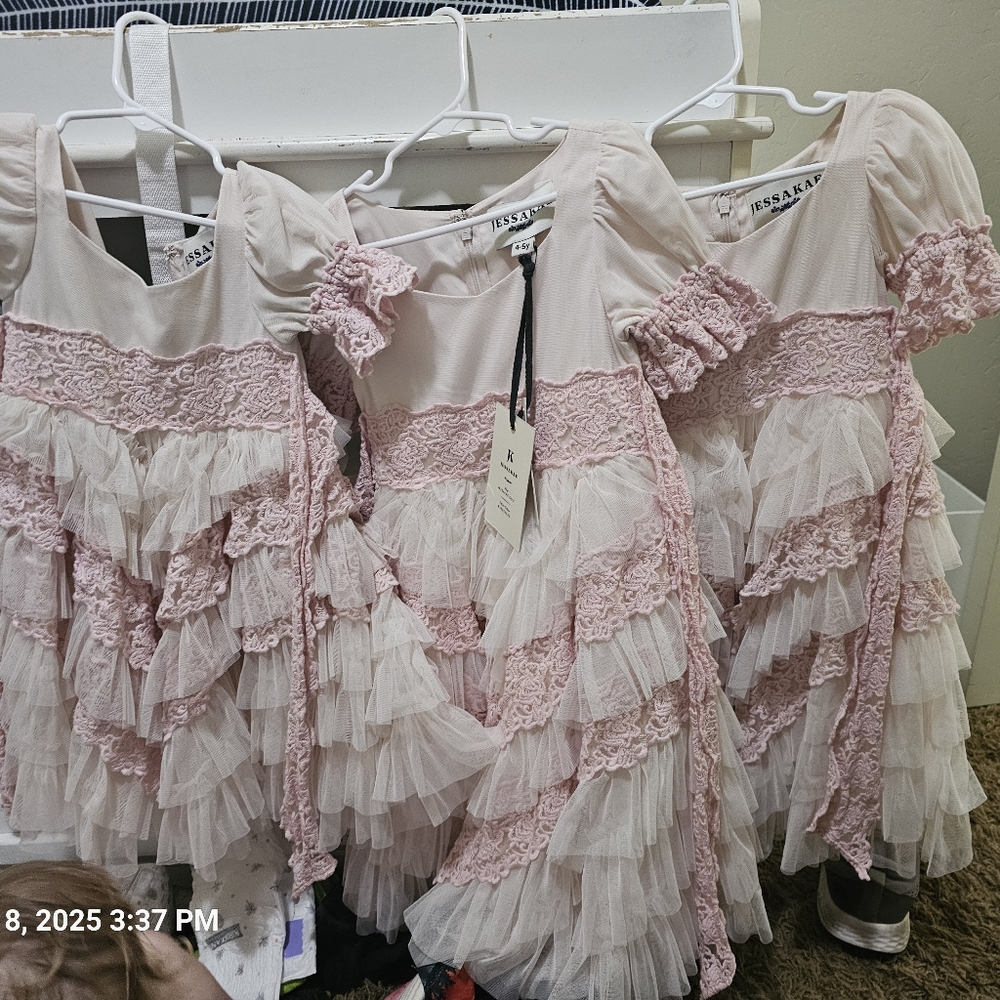 JessaKae Minis Girls Dresses Pink thumbelina 12-18mo, 3T